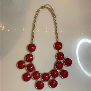Francesca’s Collections Red Statement Necklace